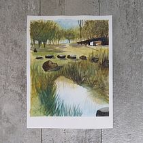 Meu projeto do curso: Paisagens naturais em aquarela. Een project van Aquarelschilderen van margot_6 - 03.04.2021
