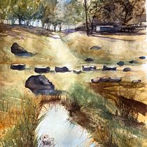 My project in  Natural Landscapes in Watercolor course. Een project van Aquarelschilderen van runutts54 - 05.04.2021