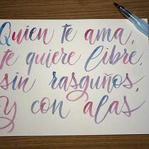 Mi Proyecto del curso: Caligrafía itálica con brush pen Ein Projekt aus dem Bereich  von Verónica Carvajal Revuelta - 04.04.2021