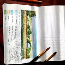 Mi Proyecto del curso: Cuaderno de viaje en acuarela inspirada en la obra de Alicia Aradilla. . Calligraph project by patatina0082 - 04.05.2021