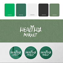 Healthy Market -Branding- 🌿. Br, ing & Identit project by Andrea García - 04.04.2021
