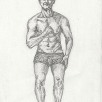 Mon projet du cours : Dessin réaliste du corps humain - Mon premier essaie. Pencil Drawing project by eva.aubryova - 04.04.2021