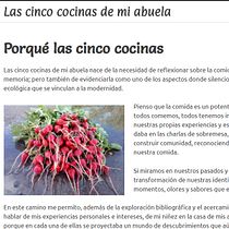 Las cinco cocinas de mi abuela. Projekt z dziedziny Web design użytkownika Cristina Balseca - 21.03.2021