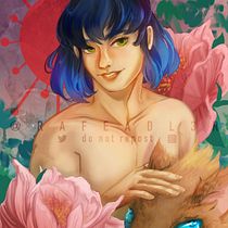 Anime fanart with Digital Fantasy Portraits course. Digital Painting, and Traditional illustration project by Caty Elizondo - 04.09.2021