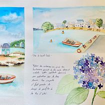 Mon projet du cours : Carnet de voyage à l’aquarelle. Watercolor Painting project by Michele-Audrey COBUT - 04.05.2021