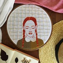 Anne with an E (My project in Creation of Embroidered Portraits course). Embroider project by Camila Marchetti - 04.05.2021