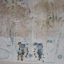 Mi Proyecto del curso: Impresión botánica en textil y papel. Arts, Crafts, Fashion Design, DIY, Textile D, and eing project by danielablacona - 04.05.2021