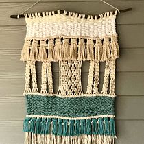 Mi Proyecto del curso: Introducción al macramé: creación de un tapiz decorativo. Macramé project by Nelly Rodriguez - 04.06.2021