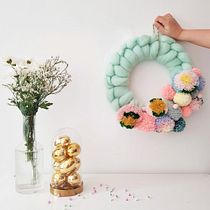 My project in Pom-Pom Design and Creation course. Fiber Arts project by Aim & Dae - 04.06.2021