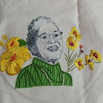 Rosa Park. Mi proyecto del curso: Creación de retratos bordados. Embroider project by Maria - 04.06.2021