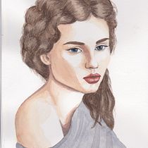 My project in Watercolor Portrait from a Photo course. Traditional illustration project by rebecca_hancox4 - 04.06.2021