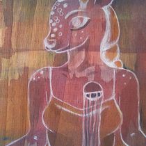 Mi Proyecto del curso: Acuarela sobre madera. Artistic Drawing, and Traditional illustration project by Tanja Tabita Isolde - 04.06.2021