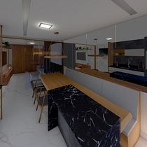 Meu projeto do curso: Design de interiores do início ao fim. Un projet de 3D de thalitareis - 07.04.2021