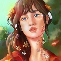 Mi Proyecto del curso: Retratos digitales de fantasía con Photoshop. Portrait Drawing project by Elena Fernández Formoso - 04.07.2021