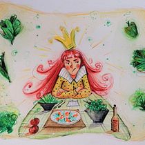 The Runaway Princess 👑! My project in Introduction to Children’s Illustration course. Children's Illustration, Drawing, and Portfolio Development project by Konstadina Selisiou - 04.07.2021