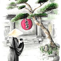 My project in Watercolor Illustration with Japanese Influence course. Een project van Traditionele illustratie van Joanna Zakrzewska - 07.04.2021