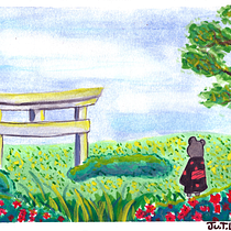 Mi Proyecto del curso: Ilustración en acuarela con influencia japonesa. Ilustração tradicional, Desenho, e Pintura em aquarela projeto de Julieta Triana Leal - 05.06.2022