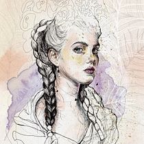 My project in Illustrated Portraits with Procreate course. Ilustração digital projeto de Milena Nasevic - 08.04.2021