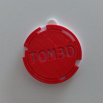 Mi Proyecto del curso: Llavero TOM3Dimpresiones. Projekt z dziedziny 3D, Wzornictwo przem, słowe i Instagram użytkownika Tomas Anton - 08.04.2021