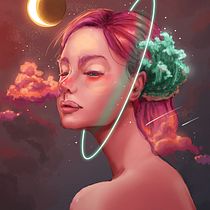 My project in Digital Fantasy Portraits with Photoshop course. Character Design project by Pokin Tulapraprut - 04.08.2021