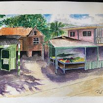 My project in Architectural Sketching with Watercolor and Ink course. Architectural Illustration project by paula_695438 - 04.08.2021