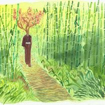 Proyecto del curso: Ilustración en acuarela con influencia japonesa. Un projet de Illustration traditionnelle, Peinture , et Aquarelle de Cecilia Matus - 09.04.2021