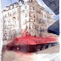 My project in Architectural Sketching with Watercolor and Ink course. Watercolor Painting project by boggirldl - 04.09.2021