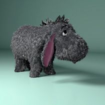 Para mi proyecto final he hecho a Igor de Winnie the Pooh. 3D Modeling project by Araceli Maestre Trueba - 04.09.2021