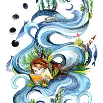 My project in Watercolor Techniques for Dreamlike Illustrations course. Projekt z dziedziny Malowanie akwarelą użytkownika Anna Rudnicka-Litwinek - 09.04.2021