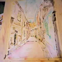 My project in Urban Landscapes in Watercolor course. Un projet de Aquarelle de Hilary Paul Agius - 09.04.2021