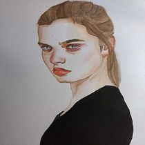Mi Proyecto del curso: Retrato en acuarela a partir de una fotografía. Watercolor Painting project by stefivazza - 04.09.2021