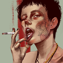 Mi Proyecto del curso: Retrato ilustrado con Procreate.  projeto de danitattoo_15 - 09.04.2021