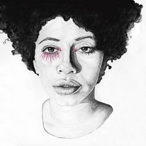 My project in Contemporary Portraits with Graphite course. Drawing, Embroider, Pencil Drawing, and Watercolor Painting project by Sarah Faber - 04.10.2021