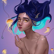 MY FANTASY PORTRAIT :). Editorial Illustration project by karime_gb28 - 04.10.2021