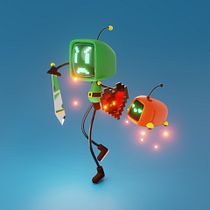 Proyecto Final del Curso de Modelado 3D con Blender. Un progetto di 3D e Graphic design di plankthondesign - 11.04.2021