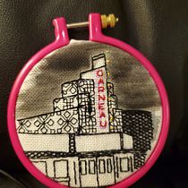 My project in Introduction to Blackwork Embroidery course. Un proyecto de Bordado de Demmi Dupri - 10.04.2021
