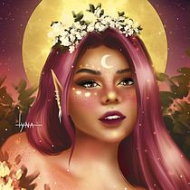 Meu projeto do curso: Retrato digital no Photoshop com um toque de fantasia. Artistic Drawing, Portrait Drawing, Traditional illustration, and Digital Illustration project by Carolyna Castro - 04.10.2021