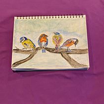 My project in Artistic Watercolor Techniques for Illustrating Birds course. Watercolor Painting project by S G - 04.29.2021