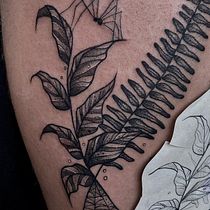 Mi Proyecto del curso: Tatuaje botánico con puntillismo. Botanical Illustration project by helenakandon - 04.10.2021