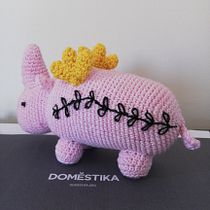 Proyecto Final de amigurumi rinoceronte dictado por el príncipe del crochet.. Crochet project by Xiomara Peñaloza Vivas - 04.01.2021