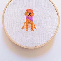 Mi Proyecto del curso: Pintar con hilo: técnicas de ilustración textil. Bordado projeto de Lina María Mora Brun - 10.04.2021