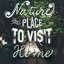 Unspoiled Nature. Lettering digital projeto de Edoardo Barini - 11.04.2021
