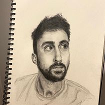 Mi Proyecto del curso: autorretrato realista con lápiz de grafito. Portrait Drawing project by Sergio Santos Sanchez - 04.10.2021