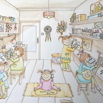 Mi Proyecto del curso: Sketching creativo: llena tus ilustraciones de vida y detalle. Traditional illustration project by Mariela Q. Duran - 04.13.2021