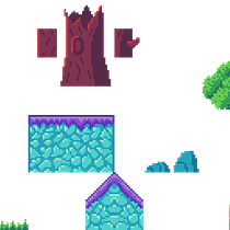 Mi Proyecto del curso: Creación de escenarios pixel art para videojuegos. Pixel Art project by godzipixel - 04.11.2021