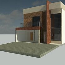Mi Proyecto del curso: Diseño y modelado arquitectónico 3D con Revit. Un projet de 3D, Architecture, Architecture d'intérieur, Modélisation 3D, Architecture numérique, ArchVIZ , et Design  de Javier Marcelo Rodríguez Ojeda - 04.06.2021