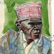 Missione Ibo Island - Mozambique. Portrait Drawing, Fine Arts, Painting, and Watercolor Painting project by Marcos Nunez - 04.23.2021