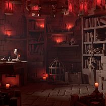 Denathrius's Room Ein Projekt aus dem Bereich 3D, 3-D-Design und 3-D-Modellierung von Mario Sánchez Aguado - 10.04.2021