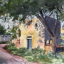 My project in Architectural Sketching with Watercolor and Ink course. Pintura em aquarela projeto de Paulm Fenech - 15.04.2021
