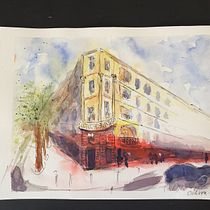 Berlin, The house is in Charlottenburg.. Architectural Illustration project by Mihaela-Cristina Muther - 04.12.2021